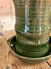 Load image into Gallery viewer, Missions Pottery Bacon Cooker - Celadon Green