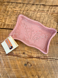 Missions Pottery Rectangle Pressed Soap Dish - Pink