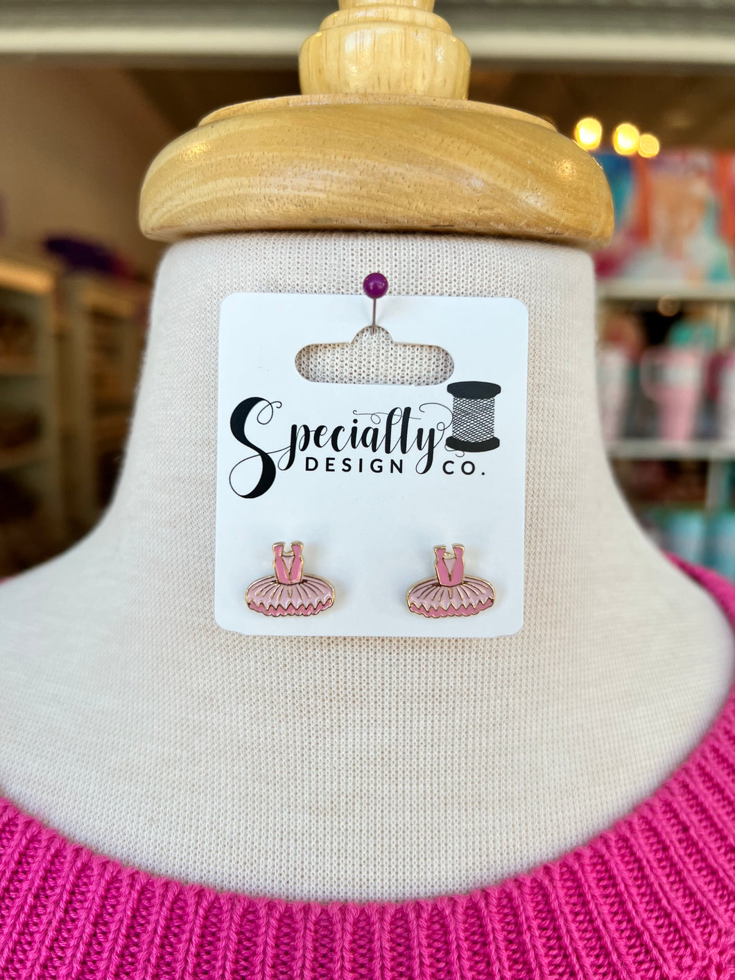 Ballerina Skirt Stud Earrings