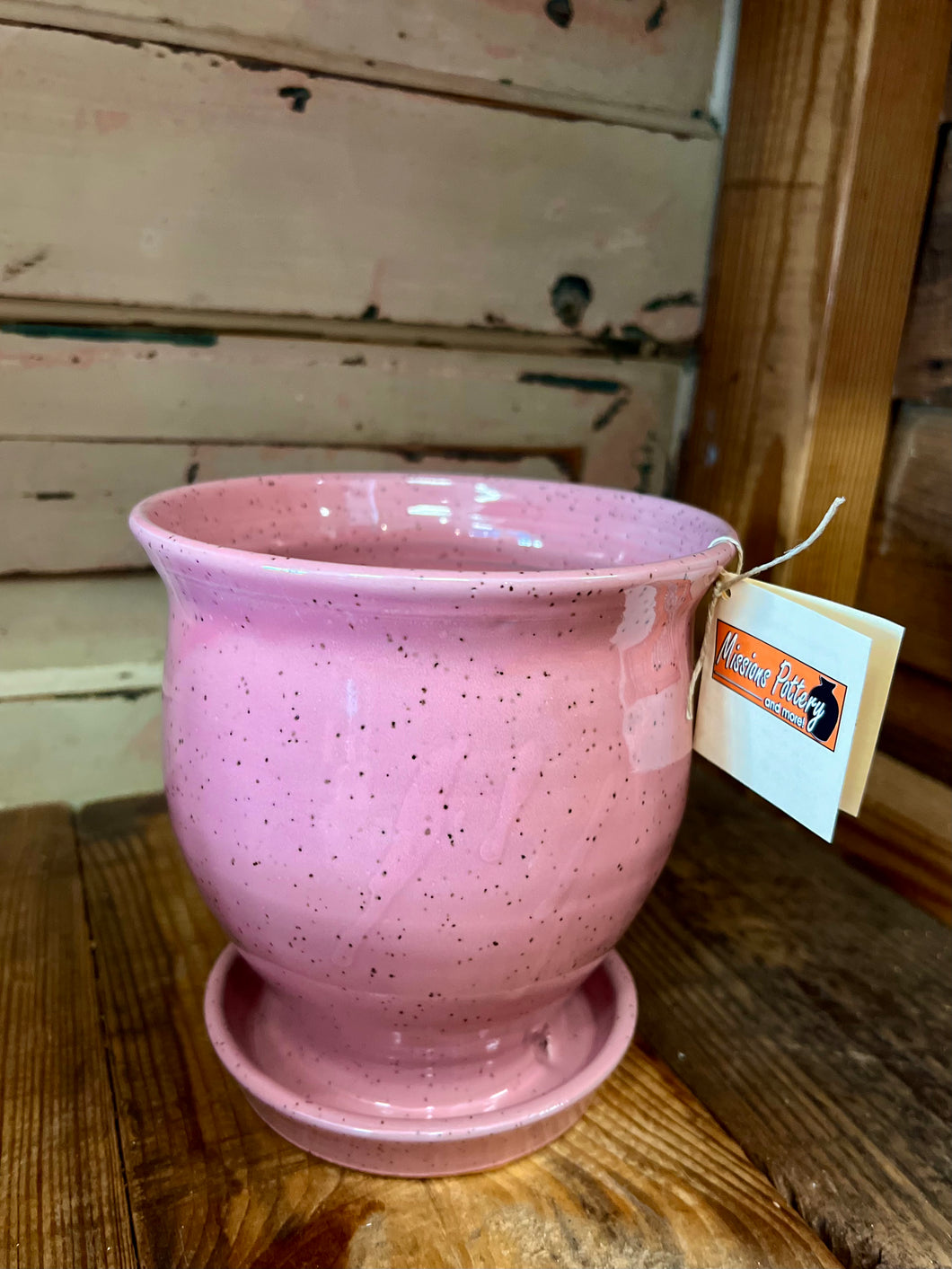 Missions Pottery African Violet Pot - Pink