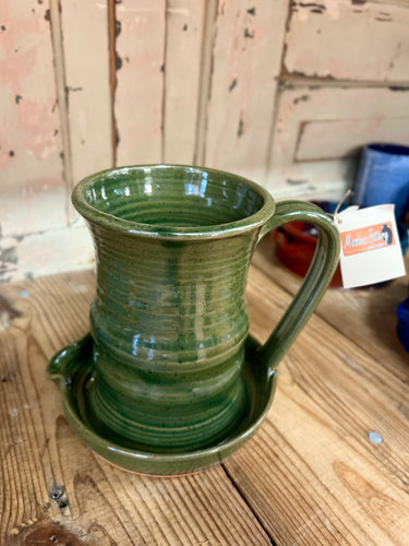 Missions Pottery Bacon Cooker - Celadon Green