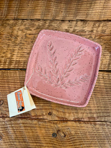 Missions Pottery Square Soap Dish - Pink