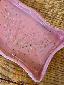 Missions Pottery Rectangle Pressed Soap Dish - Pink