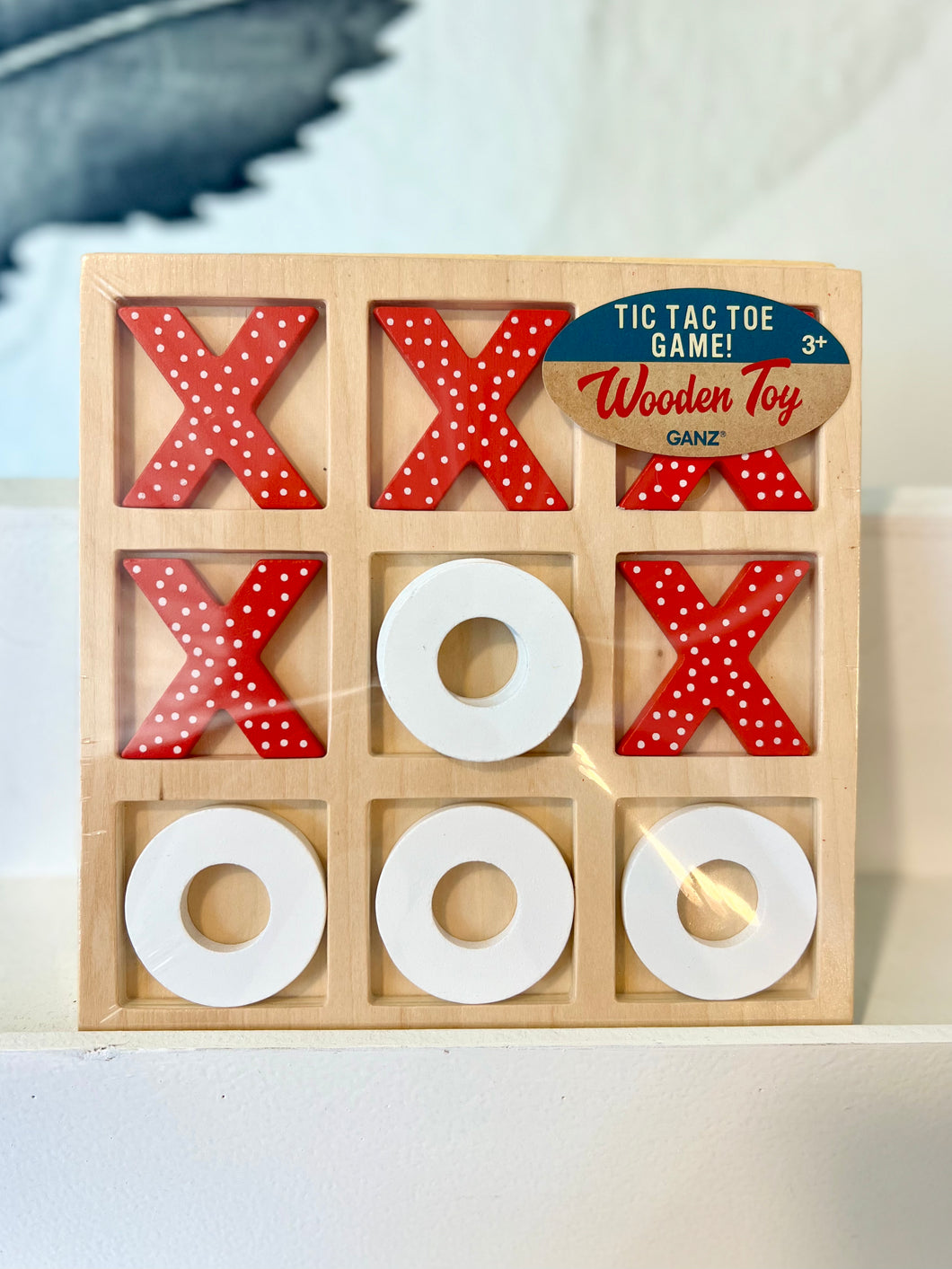 Ganz Wooden Valentine's Tic Tac Toe Game