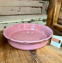 Load image into Gallery viewer, Missions Pottery Pie Plate - Pink