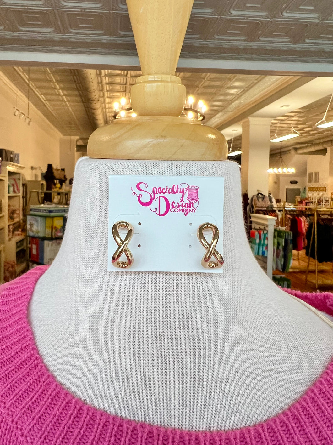 Infinity Gold Hoop Earrings