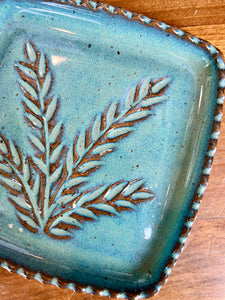 Missions Pottery Square Soap Dish - Robin's Egg