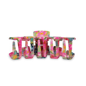 Large Teleties Hair Clip - Fuchsia Dream