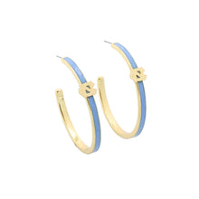 Load image into Gallery viewer, UNC Logo Hoop Earrings - Gold