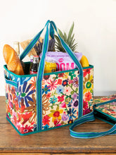 Load image into Gallery viewer, Natural Life Heavy Duty Grocery &amp; Go Bag - Bright Floral