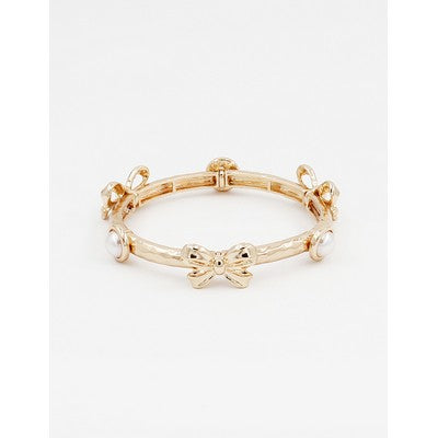 Meghan Browne Gilda Bracelet - Gold Pearl