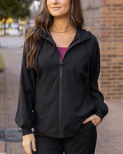 Load image into Gallery viewer, Grace &amp; Lace Active Track Jacket - Black