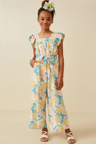 Springtime Floral Girl's Jumpsuit