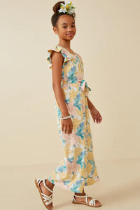Springtime Floral Girl's Jumpsuit