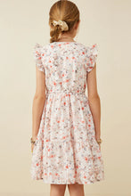 Load image into Gallery viewer, Girl&#39;s Floral Eyelit Ruffle Dress