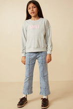 Load image into Gallery viewer, Mommy &amp; Me Smile Patch Pullover - Heather Grey