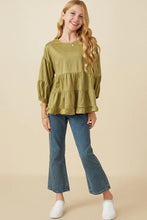 Load image into Gallery viewer, Timeless Tiered Suede Girl&#39;s Top