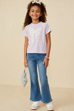 Load image into Gallery viewer, Pearly Bow Girl&#39;s Top - Lavender