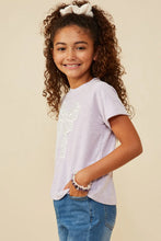 Load image into Gallery viewer, Pearly Bow Girl&#39;s Top - Lavender