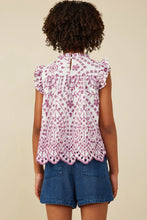 Load image into Gallery viewer, Elaine Embroidered Girl's Top - Purple