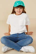 Load image into Gallery viewer, Frills Girl&#39;s Ruffle Pocket Tee - Off White