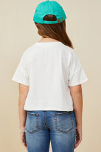 Load image into Gallery viewer, Frills Girl&#39;s Ruffle Pocket Tee - Off White