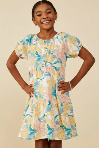 Girl's Springtime Floral Dress