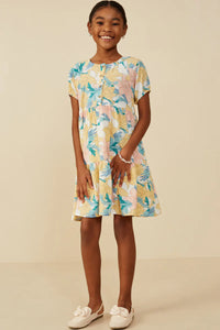Girl's Springtime Floral Dress