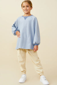 Minnie Striped Girl's Tee - Blue