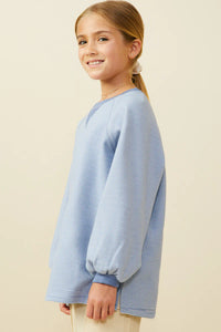 Minnie Striped Girl's Tee - Blue