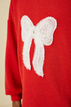 Load image into Gallery viewer, Fancy Bow Girl's Top - Red