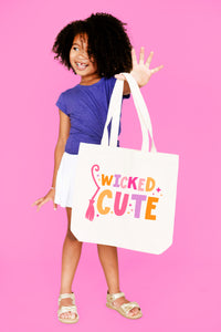 Viv & Lou Wicked Cute Small Canvas Tote