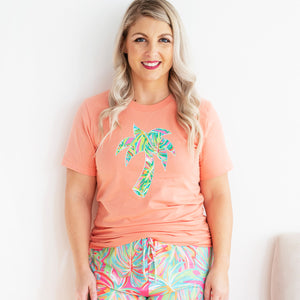 Viv & Lou Palm Tree Sunset T-Shirt