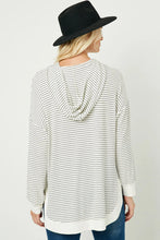 Load image into Gallery viewer, Classic Striped Hoodie - Black &amp; White *Regular &amp; Curvy*