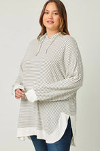 Load image into Gallery viewer, Classic Striped Hoodie - Black &amp; White *Regular &amp; Curvy*