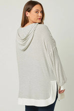 Load image into Gallery viewer, Classic Striped Hoodie - Black &amp; White *Regular &amp; Curvy*
