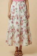Spring Fling Eyelit Skirt - Off White