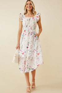 The Leah Floral Ruffle Dress