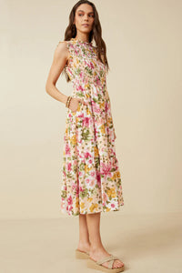 Floral Smocked Maxi Dress