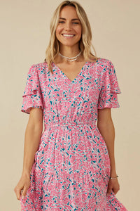 Janie Floral Midi Dress