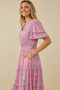 Janie Floral Midi Dress