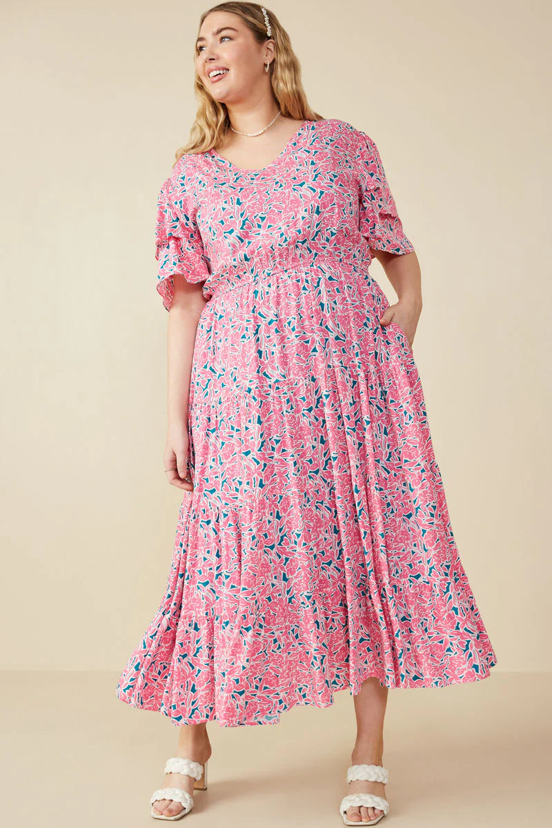 Janie Floral Midi Dress