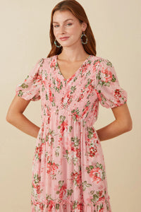 Cherry Blossom Floral Maxi Dress