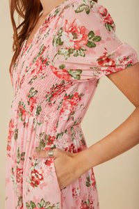 Cherry Blossom Floral Maxi Dress