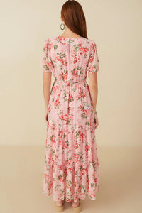 Cherry Blossom Floral Maxi Dress