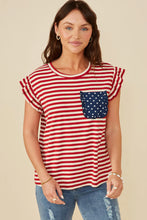 Load image into Gallery viewer, Stars &amp; Stripes Ruffle Top