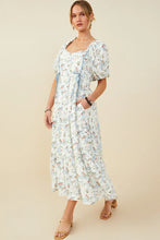 Load image into Gallery viewer, Sophia Floral Bow Dress - Blue Mix