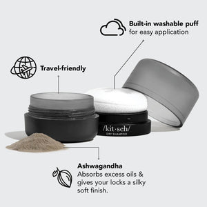 Kitsch Volumizing Rice Protein Dry Shampoo Puff - Dark Tint