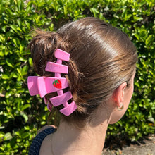 Load image into Gallery viewer, Large Teleties Classic Hair Clip - Handpicked Strawberries