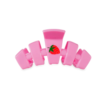 Load image into Gallery viewer, Small Teleties Classic Hair Clip - Handpicked Strawberries